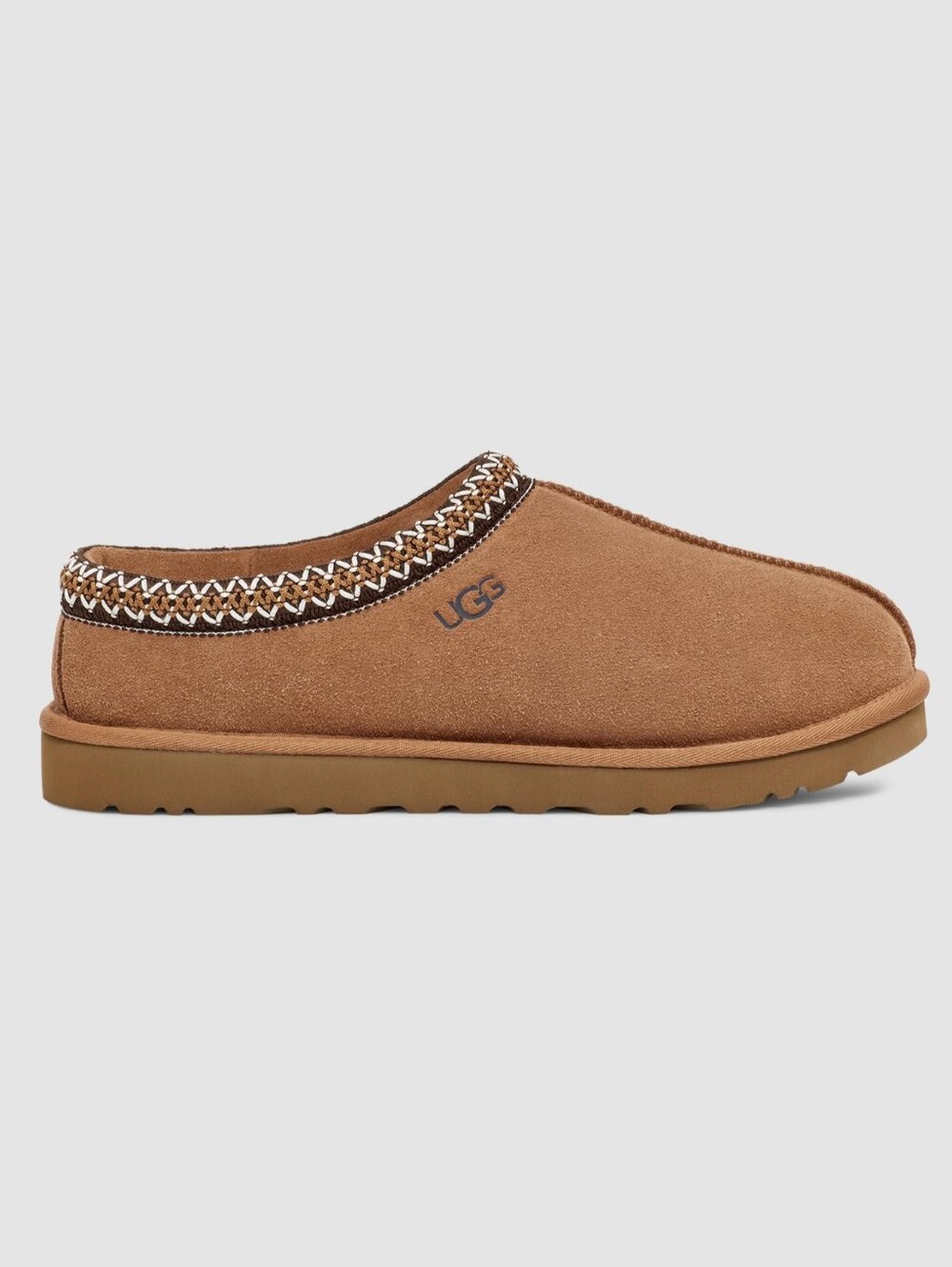 UGG Tasman Slippers Chestnut Suede Sheepskin Lined Women's US 5 Gently Used